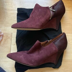 Sigerson Morrison booties 9.5 leather suede